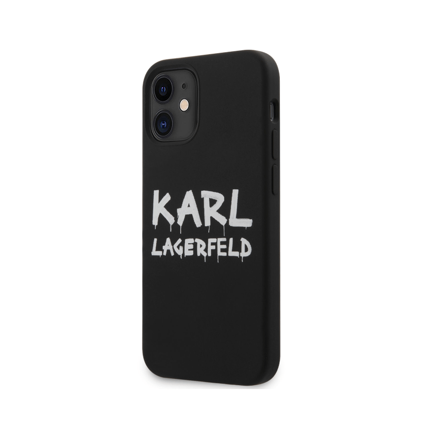 Ümbris Karl Lagerfeld KLHCP12SSLSTBK Graffiti iPhone 12 Mini (must) Ümbris Karl Lagerfeld KLHCP12SSLSTBK Graffiti iPhone 12 Mini (must)