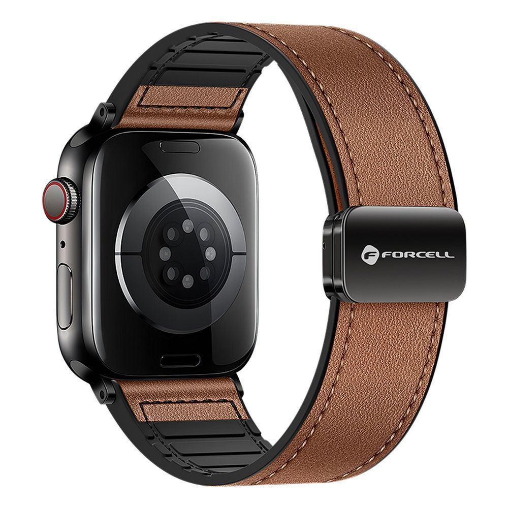 Kellarihm Forcell F-Design FA21 Apple Watch 42 / 44 / 45 / 49 mm (pruun) Kellarihm Forcell F-Design FA21 Apple Watch 42 / 44 / 45 / 49 mm (pruun)