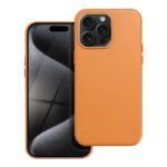 Ümbris Leather Mag Cover iPhone 15 Pro (oranž)