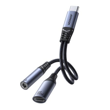 Adapter Joyroom SY-C02 USB-C – USB-C / 3.5mm (must)