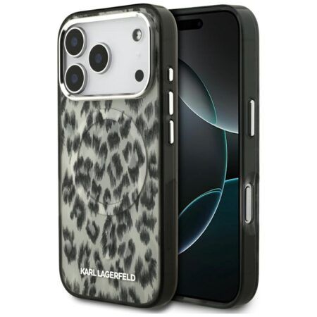Karl Lagerfeld IML Leopard Pattern MagSafe Case for iPhone 17 Pro