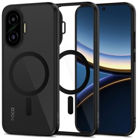 Ümbris Tech-Protect Magmat Magsafe Xiaomi Poco F7 5G  (läbipaistev/must)