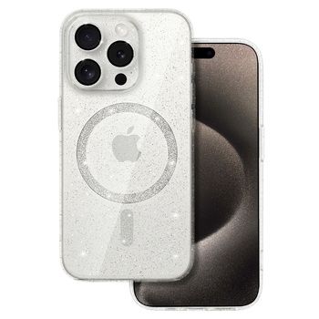 Ümbris Glitter MagSafe iPhone 11 (läbipaistev)