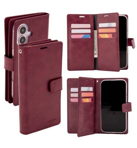 Ümbris kaanega Mansoor Samsung A16 (viinamari)