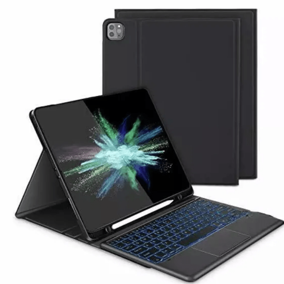 Kaitseümbris tahvelarvutile klaviatuuriga Samsung Galaxy Tab A7 (must)