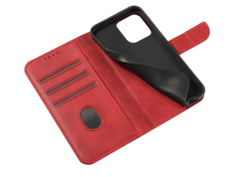 Ümbris kaanega Wallet Case iPhone 15 Pro Max (punane)