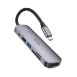 Adapter Hoco HB28 HUB Type-C/HDMI+USB3.0+USB2.0+SD+TF+PD