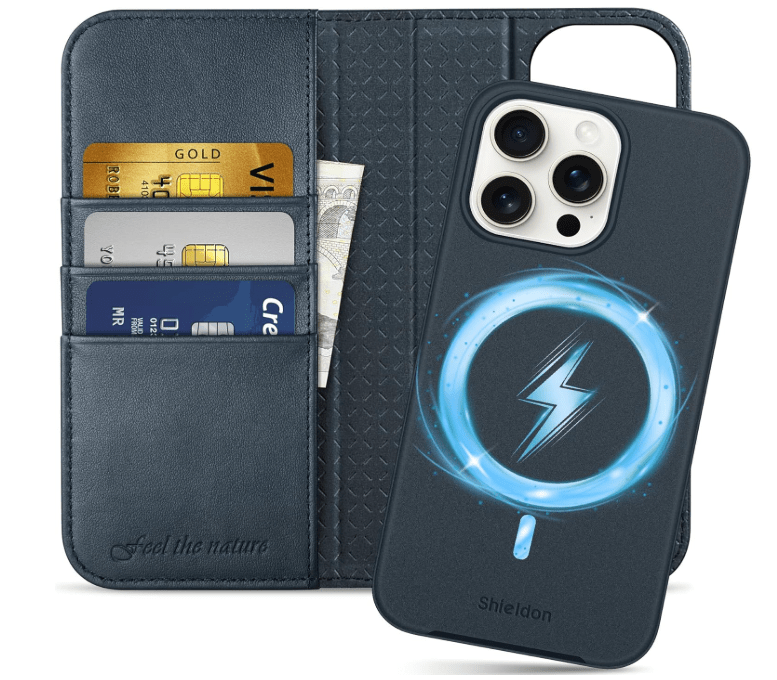 Ümbris kaanega Shieldon Magsafe iPhone 15 Pro Max (sinine) Ümbris kaanega Shieldon Magsafe iPhone 15 Pro Max (sinine)