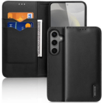 Ümbris kaanega Dux Ducis Hivo Genuine Leather Samsung S25 Ultra (must)