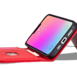 Ümbris kaanega Pouch Card Wallet iPhone 14 (punane)