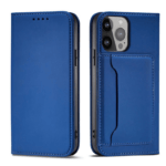 Ümbris kaanega Pouch Card Wallet iPhone 13 (sinine)