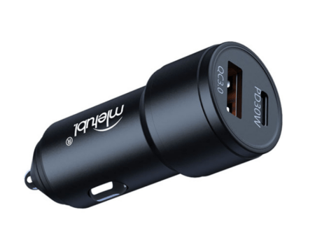 Autolaadija Mletubl MTB-CC09 USB-А / Type-C PD30W (must)