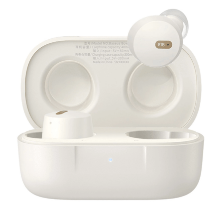 Bluetooth Kõrvaklapid Baseus Bowie E18 (valge)