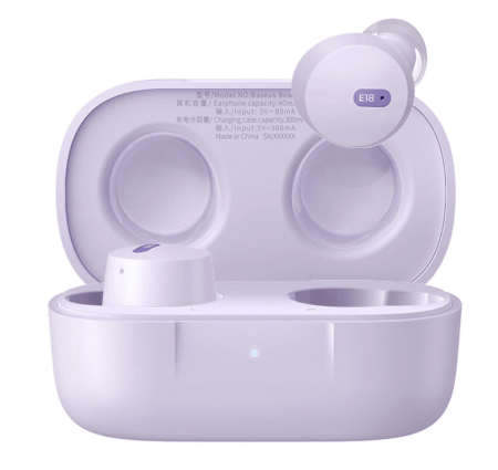 Kõrvaklapid Bluetooth Baseus Bowie E18 (lilla)