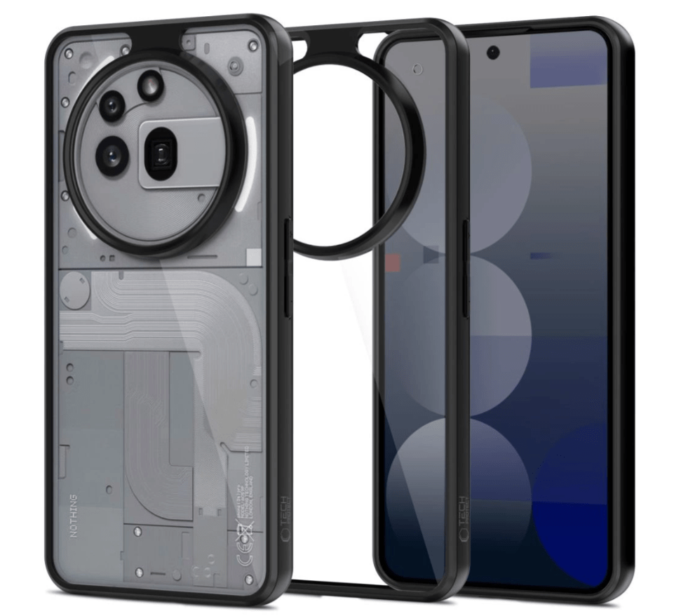 Ümbris Tech-Protect Magmat Nothing Phone 3A Pro (läbipaistev / must)