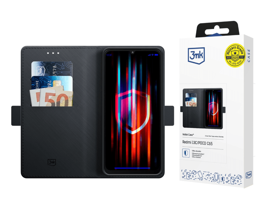 Ümbris kaanega 3mk Wallet Xiaomi Redmi 13C/Poco C65 (must) Ümbris kaanega 3mk Wallet Xiaomi Redmi 13C/Poco C65 (must)