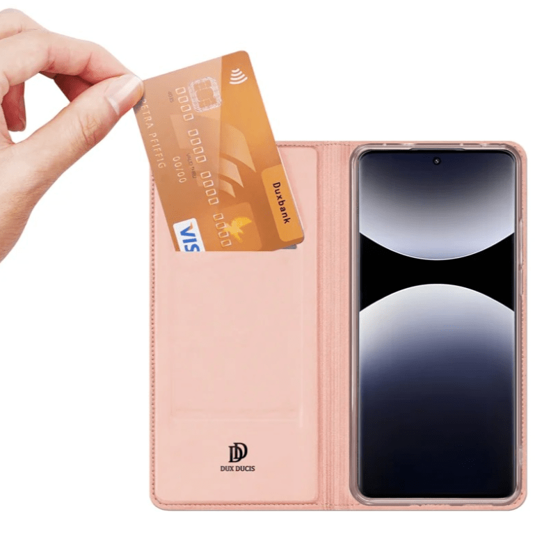 Ümbris kaanega Dux Ducis Skin Pro Xiaomi Redmi Note 14 Pro 4G (roosakuld)