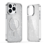 Silikoon Crystal Glitter MagSafe Case Samsung Galaxy S26 (läbipaistev/valge)
