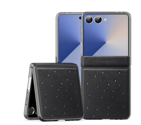 Ümbris Dux Ducis Stex Samsung Z Flip 7 (läbipaistev / must)