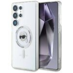 Karl Lagerfeld ümbris Magsafe KLHMS25LHLSKIH Samsung S25 Ultra (valge)