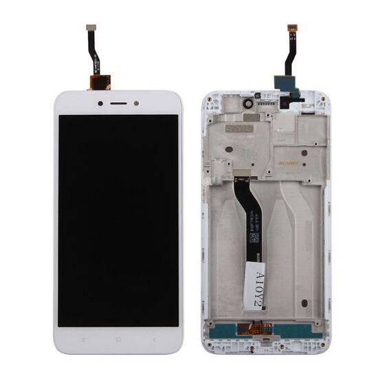 Varuosa Xiaomi Redmi 5A ekraan raamiga (valge)