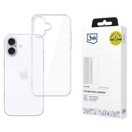Silikoon 3mk Clear Case 1,2mm Apple iPhone 16 (läbipaistev)