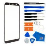 Varuosa Samsung Galaxy A6 2018/A605F esiklaas (must)