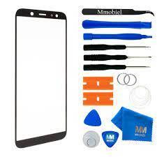 Varuosa Samsung Galaxy A6 2018/A605F esiklaas (must)