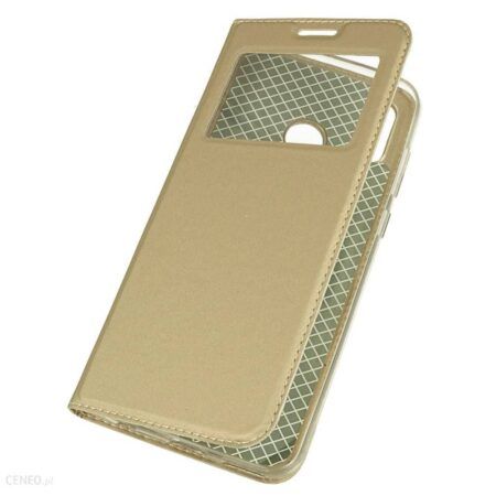 Ümbris kaanega Smart Look Huawei Honor Play (kuldne)