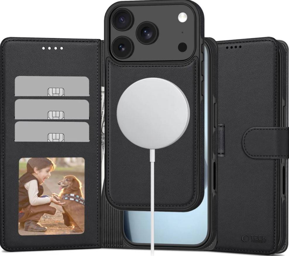 Ümbris Tech-Protect Wallet MagSafe iPhone 17 Pro Max (must)