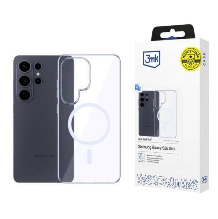 Silikoon 3MK Clear MagCase Samsung S26 Ultra (läbipaistev)