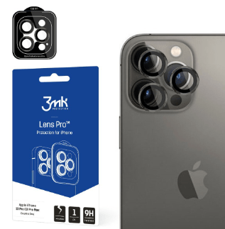 Kaitseklaas 3MK Lens Pro tagakaamerale iPhone 15 Pro / 15 Pro Max / 16 Pro / 16 Pro Max / 17 Pro / 17 Pro Max (must)