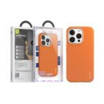 Ümbris Premium Leather Case with Magnetic Iphone 15 6,1" (pruun)