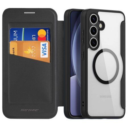 Ümbris kaanega Dux Ducis Skin X Pro Samsung S25 Ultra (must)