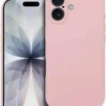 Ümbris Silicone 2mm iPhone 16 Plus (heleroosa)