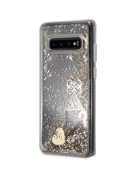Silikoon Guess Glitter Samsung Galaxy S10 (kuldne)