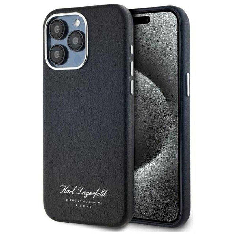 Karl Lagerfeld Ümbris KLHCP15XPGWCMKHK iPhone 15 Pro Max (must) Karl Lagerfeld Ümbris KLHCP15XPGWCMKHK iPhone 15 Pro Max (must)