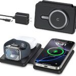 Juhtmevaba laadija G910 3 in 1 iPhone/watch/airpods (must)