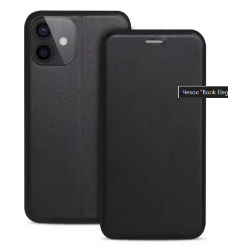 Ümbris kaanega Book Elegance Xiaomi Redmi 12 / Note 12R /Poco M6 Pro (must)