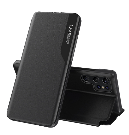 Eco Leather View Ümbris Samsung S24 Ultra (must)