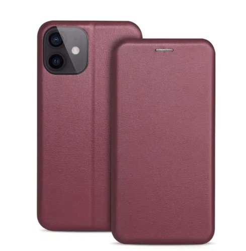 Ümbris kaanega Book Elegance Xiaomi Redmi 12 / Note 12R / Poco M6 Pro (viinamari)