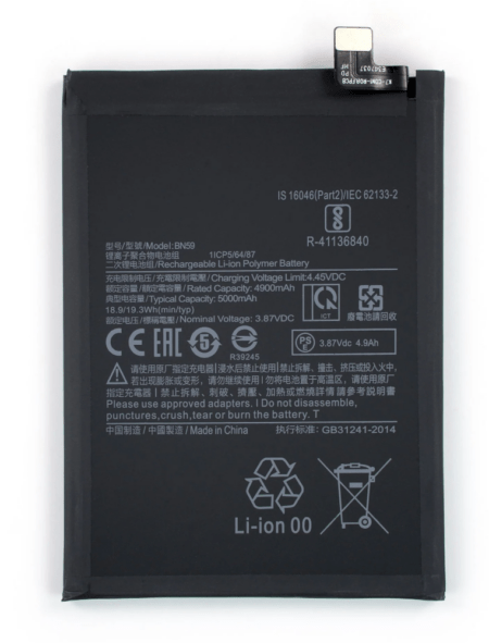 Aku Xiaomi Redmi Note 10 / Redmi Note 10S 5000mAh BN59