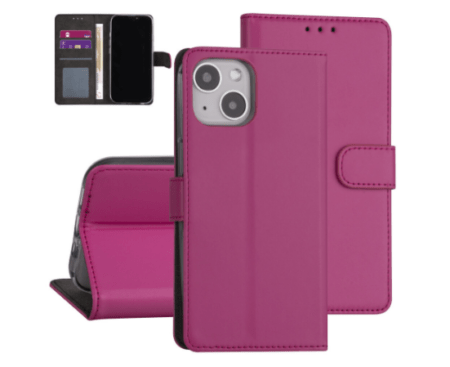 Ümbris kaanega Magnetic closure iPhone 13 (tumeroosa)