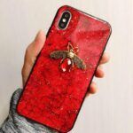 Silikoon Marmor Ümbris Iphone 11 Pro (punane kärbes)