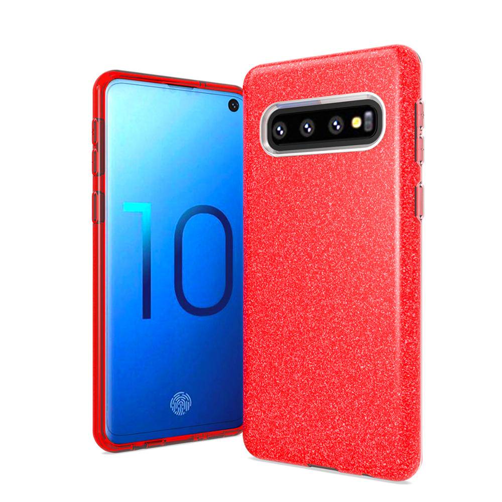 Wozinsky Glitter Ümbris Samsung G970/ Galaxy S10e (punane)