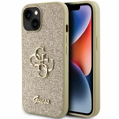 Ümbris Guess GUHCP15SHG4SGD iPhone 15 (kuldne glitter)