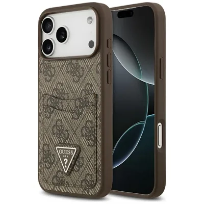 Guess 4G Double Card Triangle Logo iPhone 17 Pro Max (pruun)