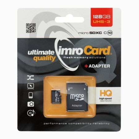 Mälukaart IMRO microSD 128GB SD adapteriga