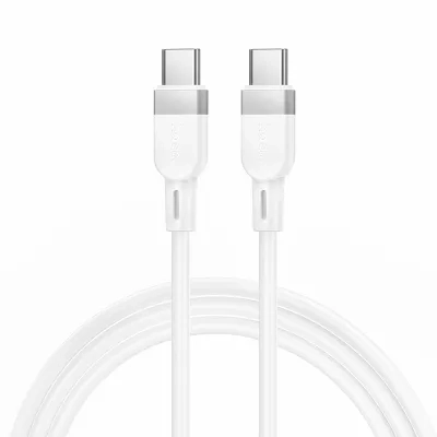 Juhe Hoco X109 60W USB-C to USB-C (1m / valge)