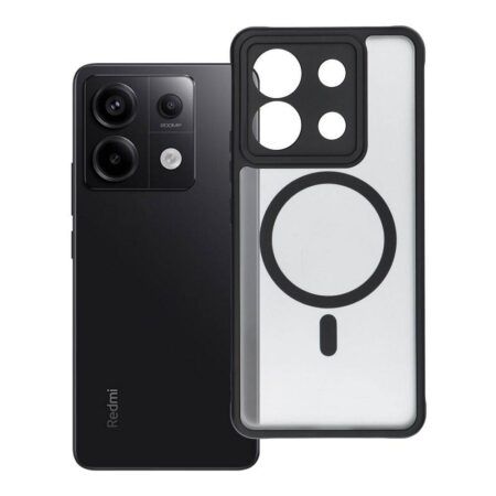 Ümbris FULL MATTE MagSafe Redmi Note 13 PRO (läbipaistev / must)